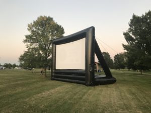 outdoor movie event in Columbia